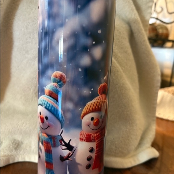 20 oz snowman tumbler - Picture 3 of 3